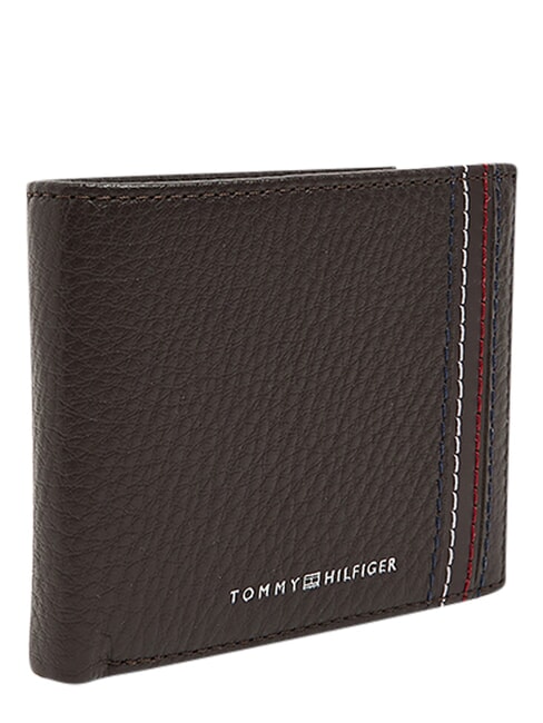 TH CENTRAL Wallet with card holder, in leather coffee beans - Men&rsquo;s Wallets