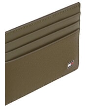 TOMMY HILFIGER TH EMBOSSED Credit card holder, leather willow green - Men&rsquo;s Wallets - 4