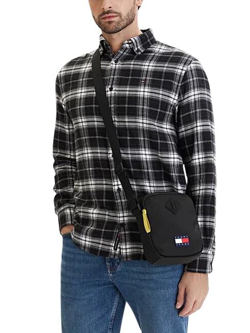 TJ DAILY ELEVATED Shoulder bag black - Over-the-shoulder Bags for Men