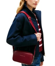 TOMMY HILFIGER TH ESSENTIAL Mini shoulder bag velvet maroon - Women&rsquo;s Bags - 2