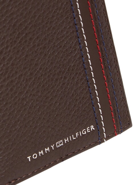 TH CENTRAL Wallet and card holder, in leather coffee beans - Men&rsquo;s Wallets