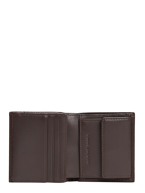 TH CENTRAL Wallet and card holder, in leather coffee beans - Men&rsquo;s Wallets