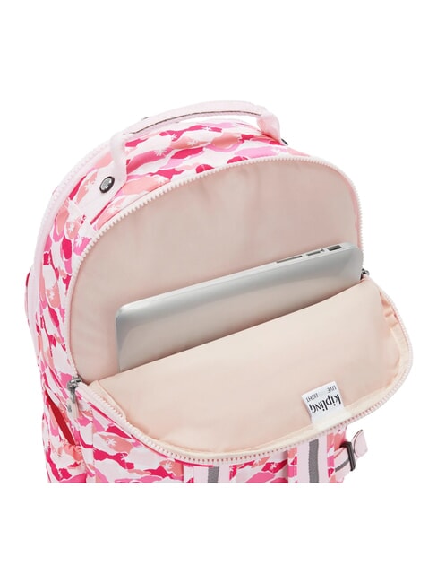 SEOUL LAP Backpack with 15" laptop pocket pink palm - Backpacks & School and Leisure