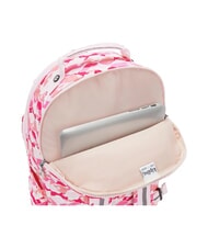 KIPLING SEOUL LAP Backpack with 15" laptop pocket pink palm - Backpacks & School and Leisure - 3