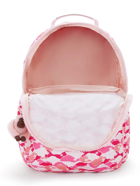 SEOUL LAP Backpack with 15" laptop pocket pink palm - Backpacks & School and Leisure