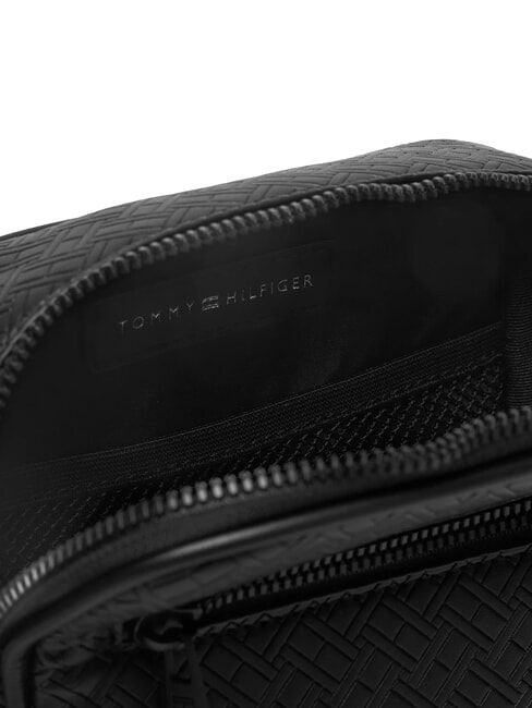 TH EMBOSSED FLAG Small purse black - Over-the-shoulder Bags for Men