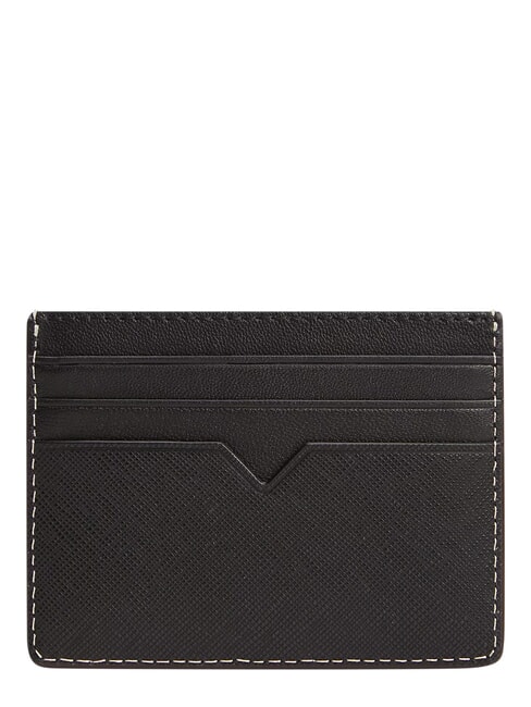 TH SAFFIANO Credit card holder, leather black - Men&rsquo;s Wallets