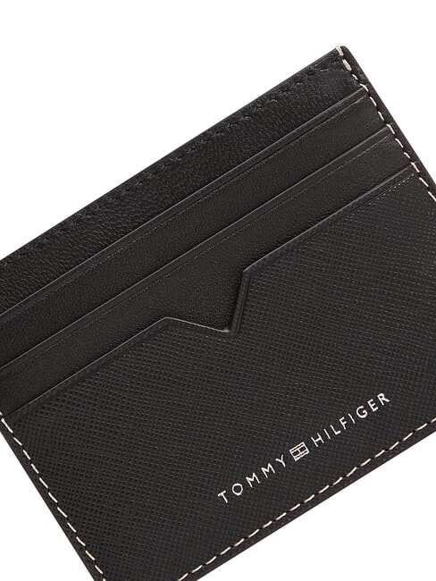 TH SAFFIANO Credit card holder, leather black - Men&rsquo;s Wallets