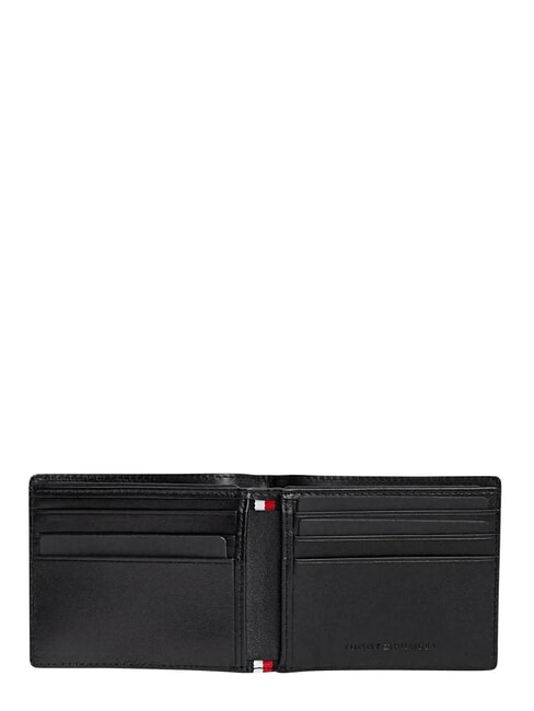 TH EMBOSSED Wallet with card holder, in leather black - Men&rsquo;s Wallets