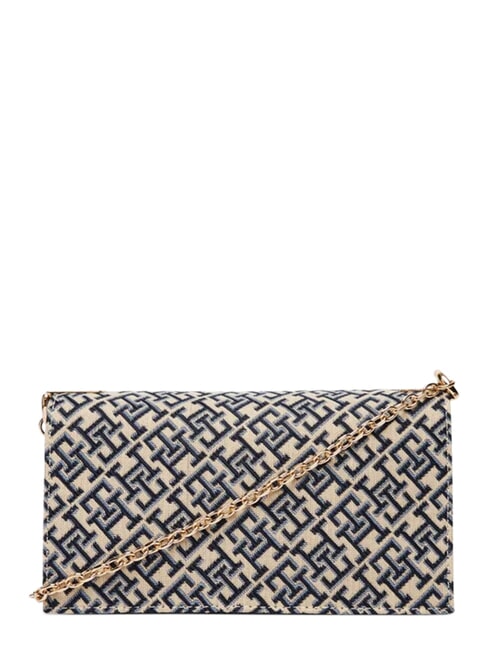 TH HER Mini bag, with chain shoulder strap blue mono - Women&rsquo;s Bags