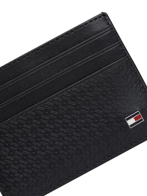 TH EMBOSSED Credit card holder, leather black - Men&rsquo;s Wallets