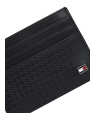 TOMMY HILFIGER TH EMBOSSED Credit card holder, leather black - Men&rsquo;s Wallets - 4