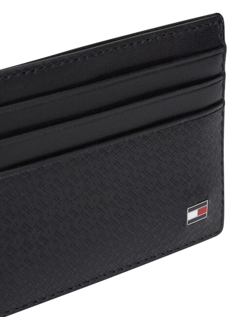 TH EMBOSSED Credit card holder, leather black - Men&rsquo;s Wallets