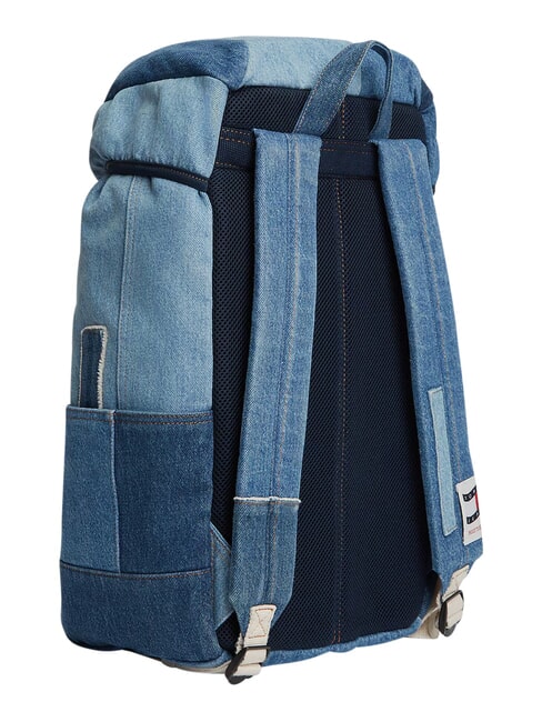 TJ DENIM PATCHWORK Multi-pocket backpack, denim denim patch - Backpacks & School and Leisure