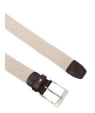 TOMMY HILFIGER ADAN Belt oatmilk / feather white mix - Belts - 2