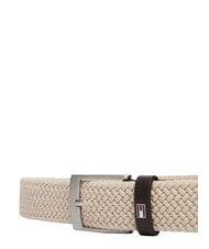 TOMMY HILFIGER ADAN Belt oatmilk / feather white mix - Belts - 3