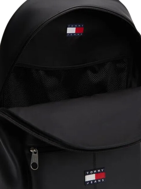 TJ ESS DAILY PU Backpack with front pocket black - Backpacks & School and Leisure