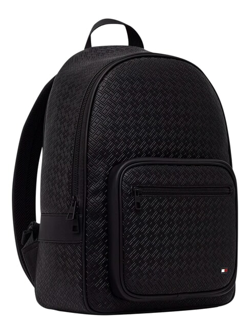 TH EMBOSSED FLAG Backpack with front pocket black - Backpacks & School and Leisure