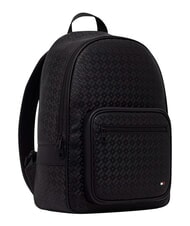 TOMMY HILFIGER TH EMBOSSED FLAG Backpack with front pocket black - Backpacks & School and Leisure - 3