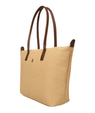 TOMMY HILFIGER POPETTE Shoulder shopping bag, XL sand mono - Women&rsquo;s Bags - 4