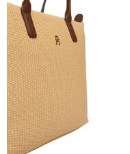 TOMMY HILFIGER POPETTE Shoulder shopping bag, XL sand mono - Women&rsquo;s Bags - 5