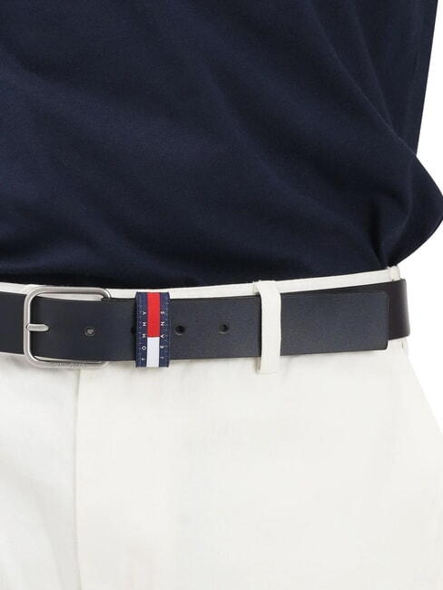 TJM RYAN Leather belt dark night navy - Belts