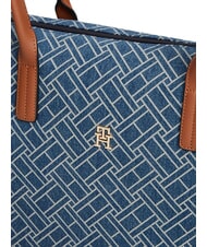 TOMMY HILFIGER POPETTE Shoulder shopping bag, XL blue denim - Women&rsquo;s Bags - 4