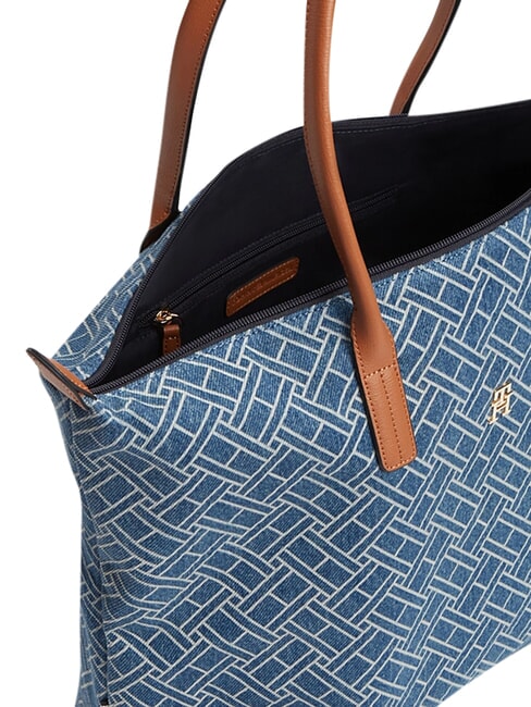 POPETTE Shoulder shopping bag, XL blue denim - Women&rsquo;s Bags