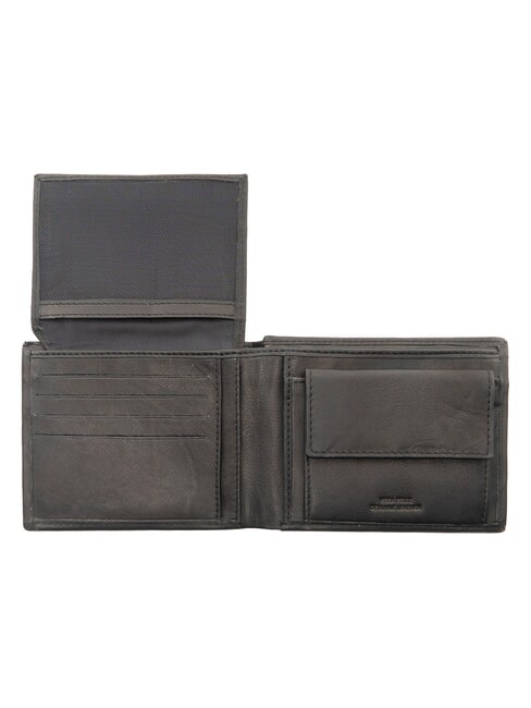 ERIK Leather wallet, for men BLACK - Men&rsquo;s Wallets