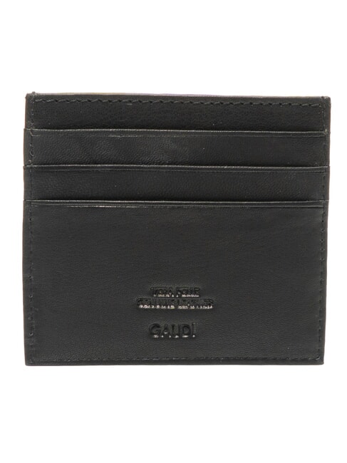ERIK Flat leather card holder BLACK - Men&rsquo;s Wallets