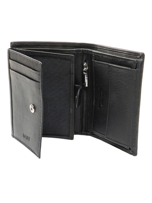 ERIK Vertical leather wallet BLACK - Men&rsquo;s Wallets