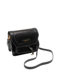THE BRIDGE ELBA Leather bag with shoulder flap Black Gold - Women&rsquo;s Bags - 2