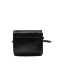 THE BRIDGE ELBA Leather bag with shoulder flap Black Gold - Women&rsquo;s Bags - 4
