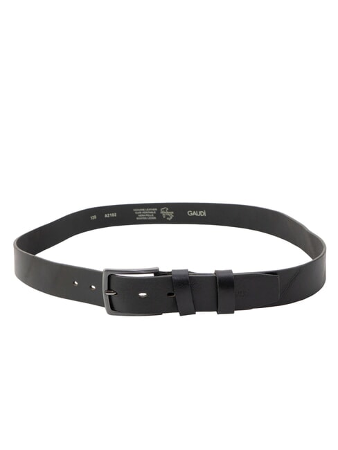 SANTA CROCE Leather belt BLACK - Belts