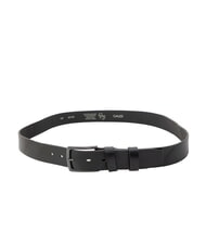 GAUD&Igrave; SANTA CROCE Leather belt BLACK - Belts - 2