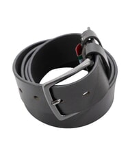 GAUD&Igrave; SANTA CROCE Leather belt BLACK - Belts - 3