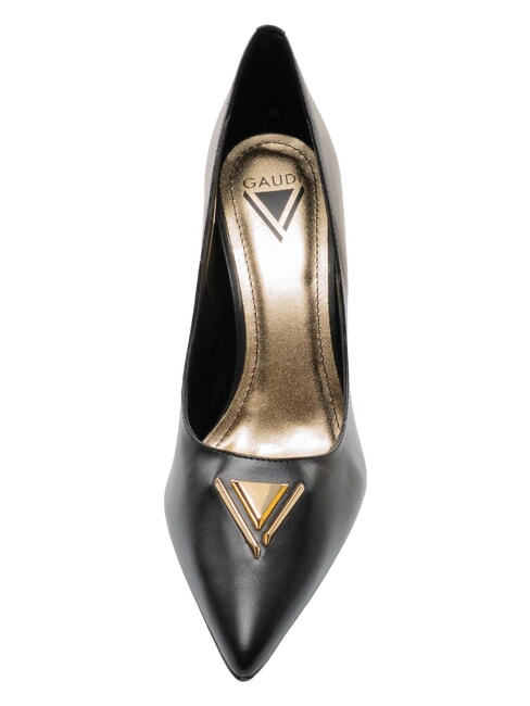 DALIA Leather d&eacute;collet&eacute; BLACK - Women&rsquo;s shoes