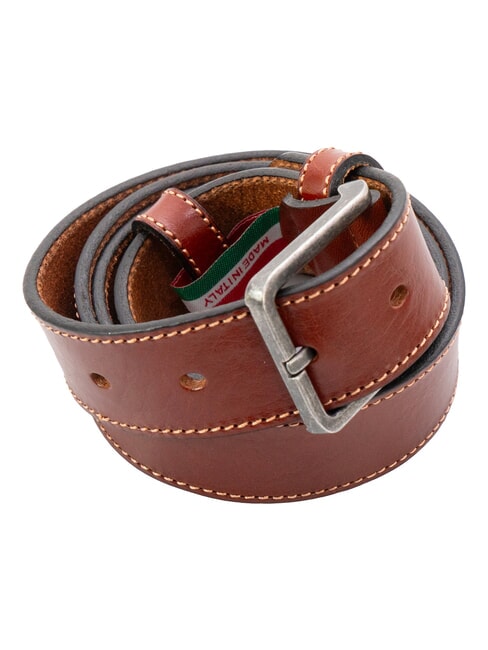 BELT Leather belt Tobacco - Belts
