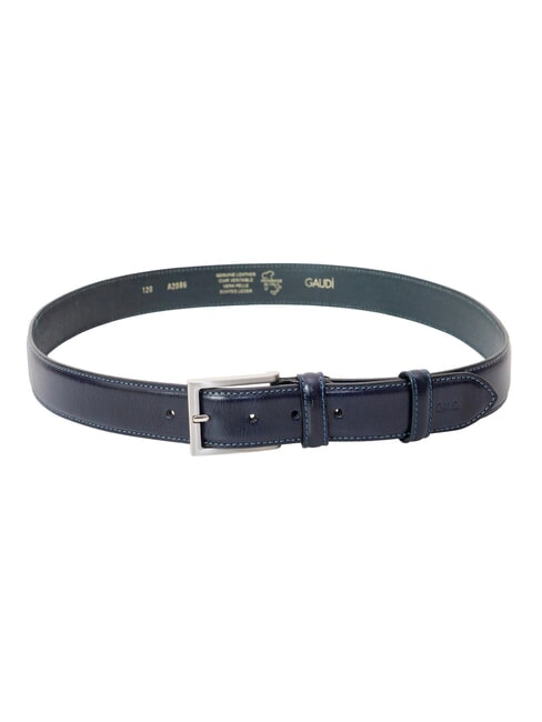 BRIDGE Leather belt blue - Belts