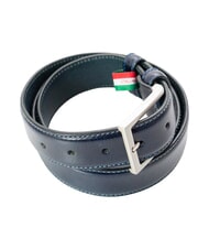 GAUD&Igrave; BRIDGE Leather belt blue - Belts - 3