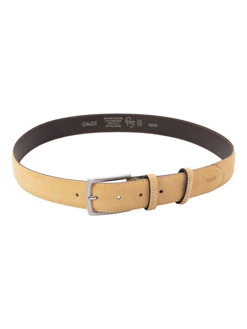 BASIC Leather belt BEIGE - Belts