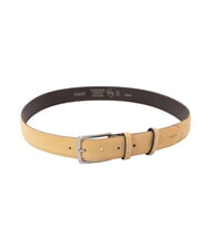 GAUD&Igrave; BASIC Leather belt BEIGE - Belts - 2