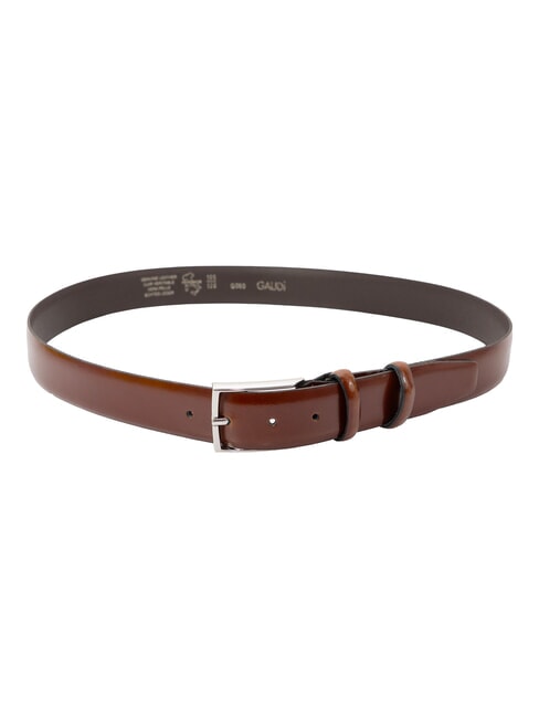 LUXURY Leather belt Tobacco - Belts