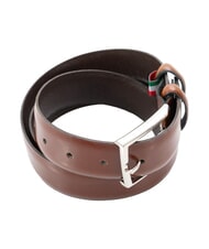 GAUD&Igrave; LUXURY Leather belt Tobacco - Belts - 3
