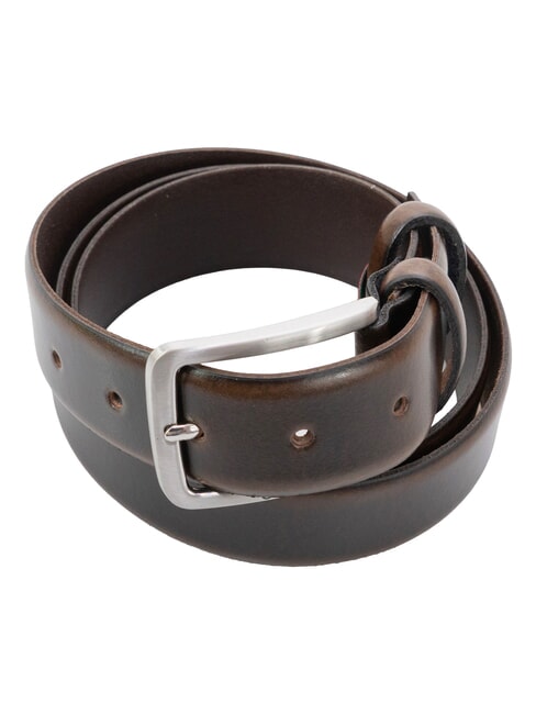 BRIDGE Leather belt darkbrown - Belts