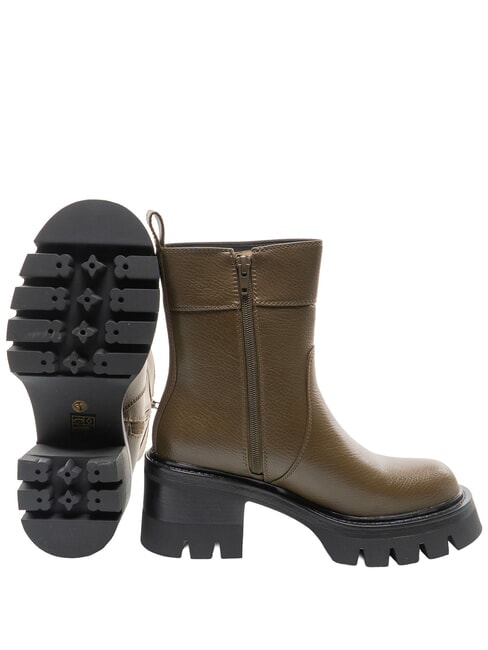 CONNIE DEER 7cm heel ankle boots MILITARY - Women&rsquo;s shoes