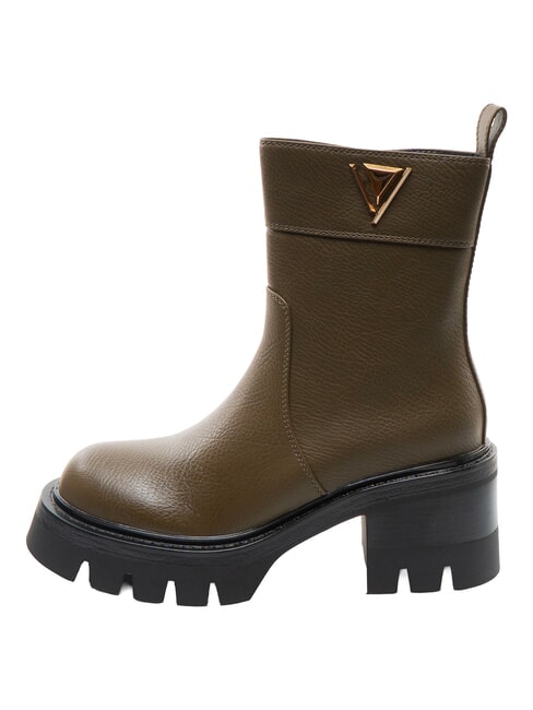 CONNIE DEER 7cm heel ankle boots MILITARY - Women&rsquo;s shoes