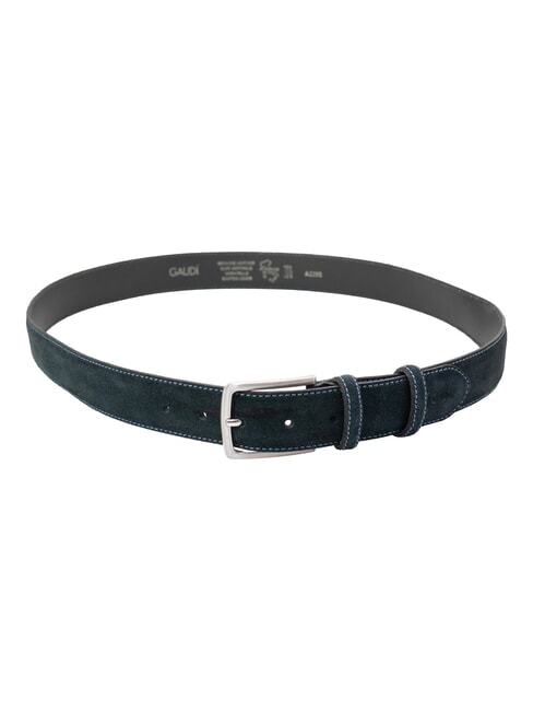 BASIC Leather belt dark blue - Belts