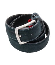 GAUD&Igrave; BASIC Leather belt dark blue - Belts - 3