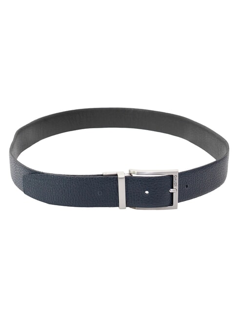CERVO Leather belt black/blue - Belts